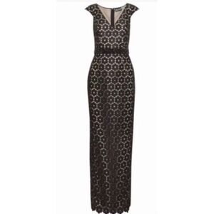 SACHIN + BABI Noir Clark Guipiure Lace Gown size 0